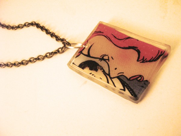 comic book pendant
