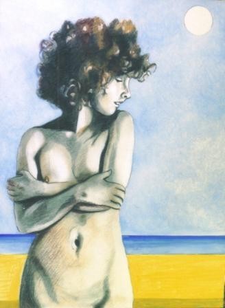 girl on beach