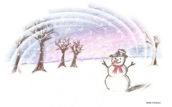 Pastel Snowman