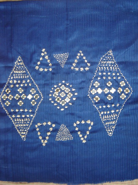 Embroidered wall hanging