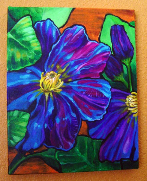 blue flower in my yard