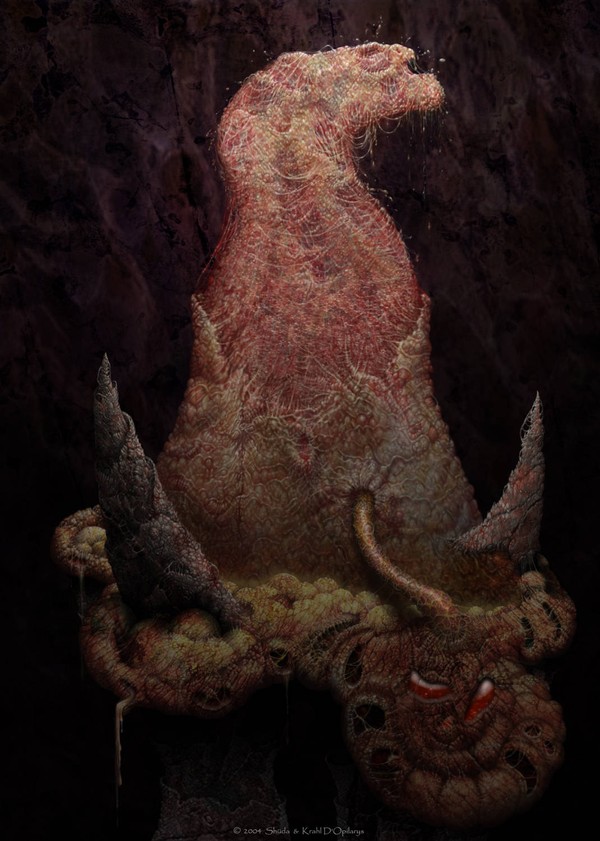 The alien's birth