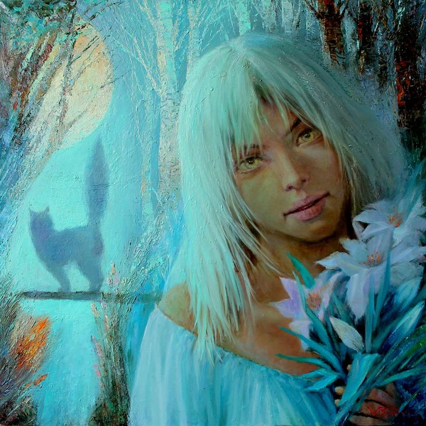 Goddess of the forest lake