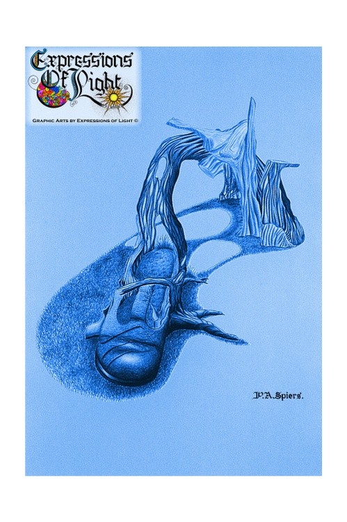 ExpoLight-Graphic-Arts-Shoetree-1980-0001 (Pencil-Coloured-Blue-Sepia-SP)