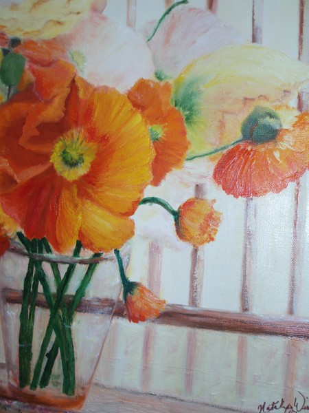 Orange poppies