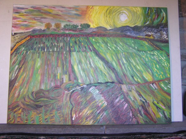 copy of van gogh view from sanitariun