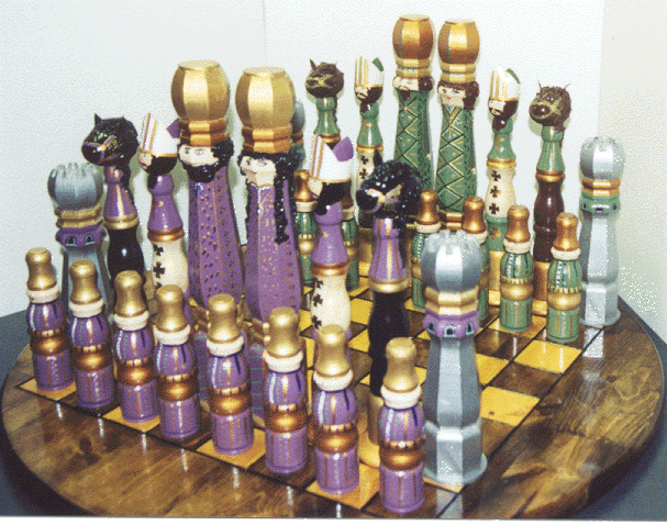 Mixed Media Chess Set