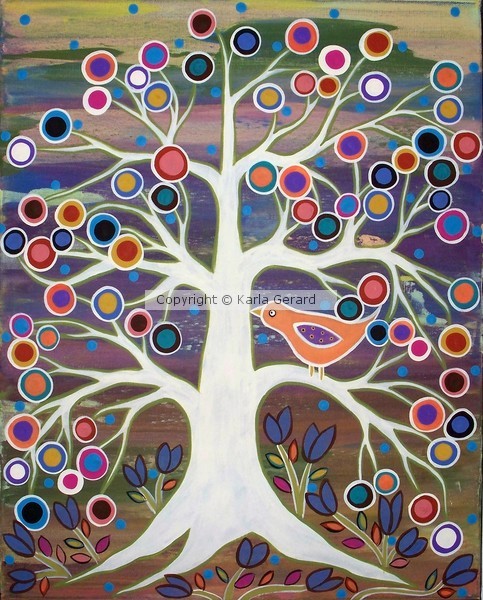 White Tree & Bird
