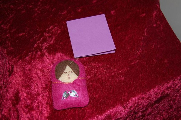 Russian nesting doll back pack charm