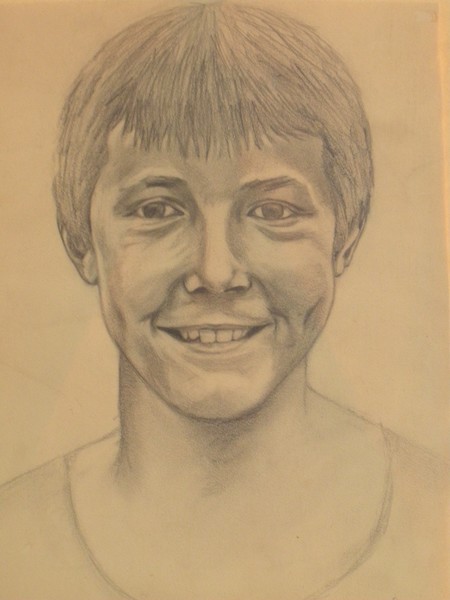 portrait of my son ,at twelve years