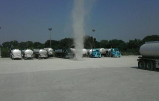 Dust Devil on the yard