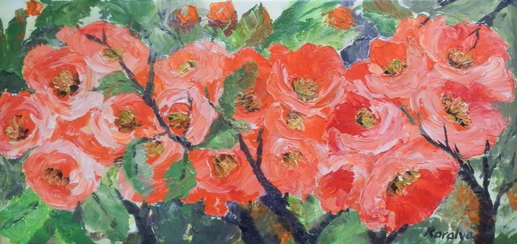 Japanese quince flowers - sold