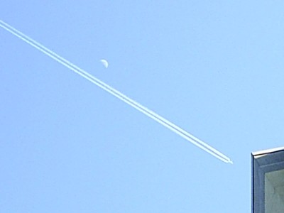 below the moon