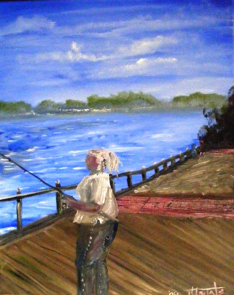 Fishing at Elizabeth Park - Wyandotte MI