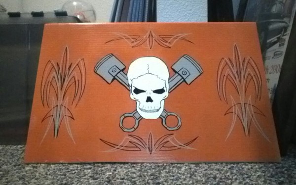 skull and pistons