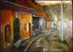 city streets of Sighisoara