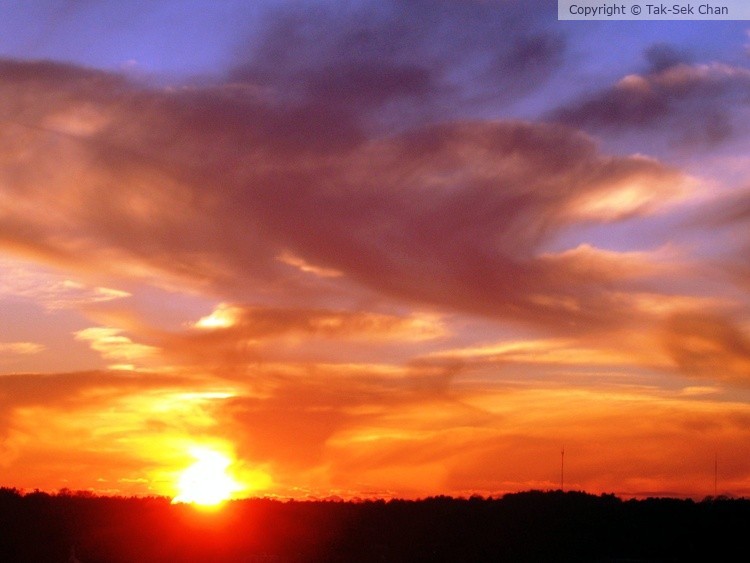 Sunset, Boston, MA, 12-30-2005