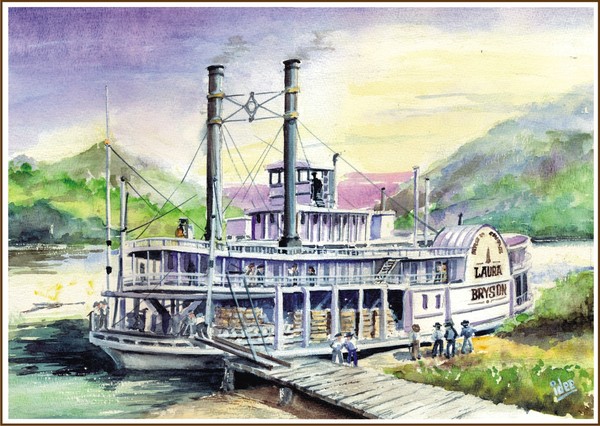 A Missisipi paddle-boat