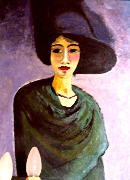 DAMA CON SOMBRERO