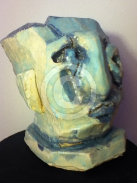 Abstract Ceramic Head Side View 2