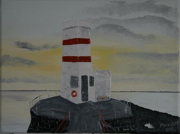 Old ligh house 30x40 cm