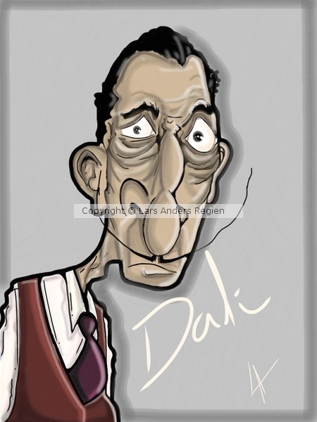 Digital Portrait of Salvador Dali