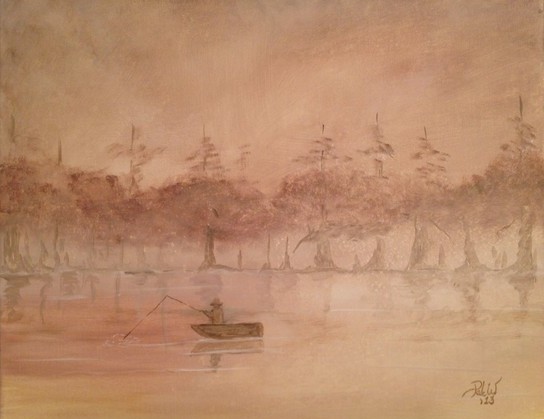 Louisiana swamp scene