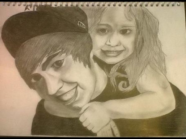 Black n white pencil drawings
