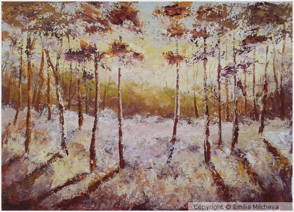 POETRY original painting 70x50cm