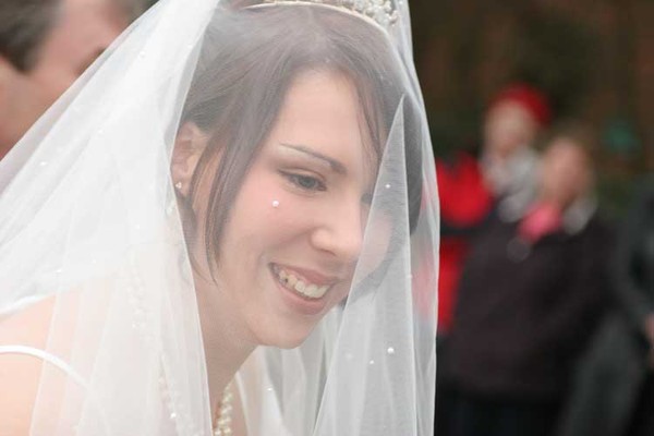 brides smile