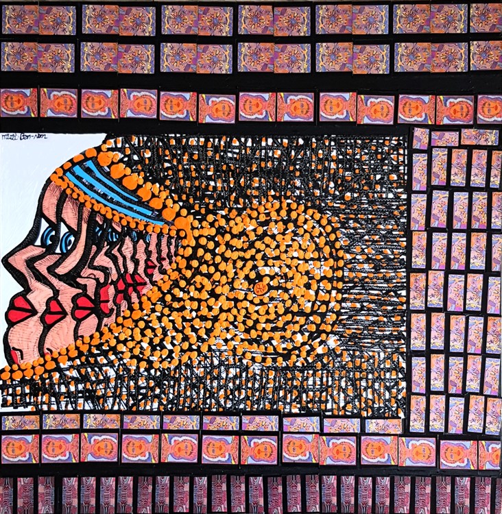 mixed media artwork israel mirit ben nun modern painter