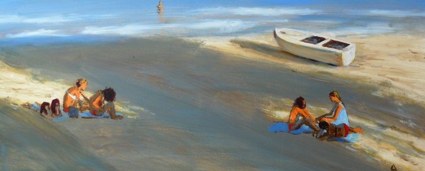 Evening bathers