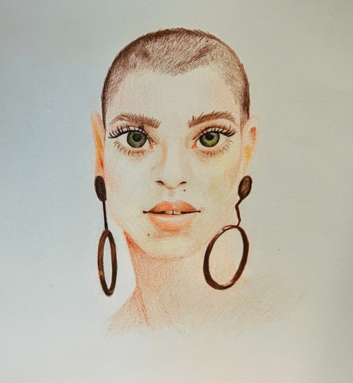 Shaved head