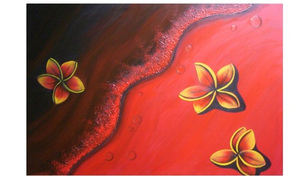 Red Hot frangipani Ocean