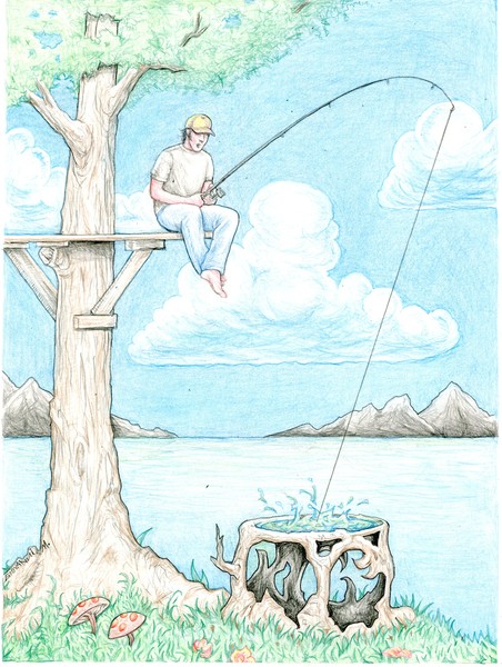 Fishing for ideas.