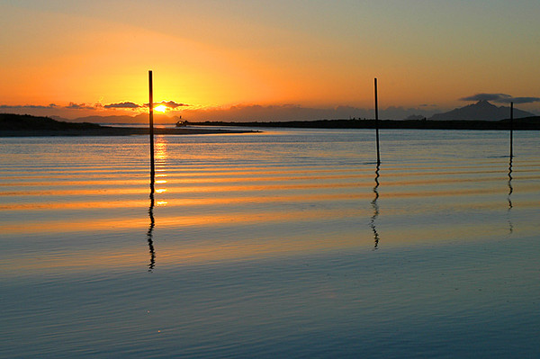 sunrise on the river