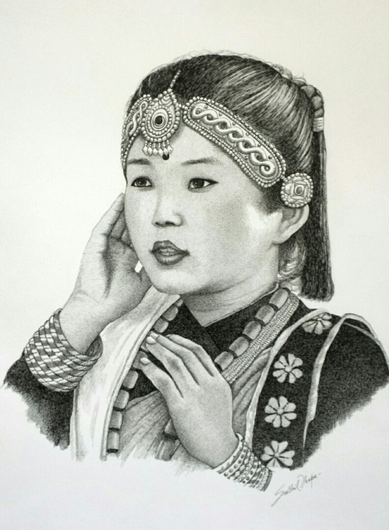 A little Gurung girl