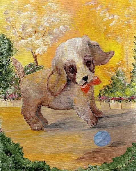 AT PLAY PUP