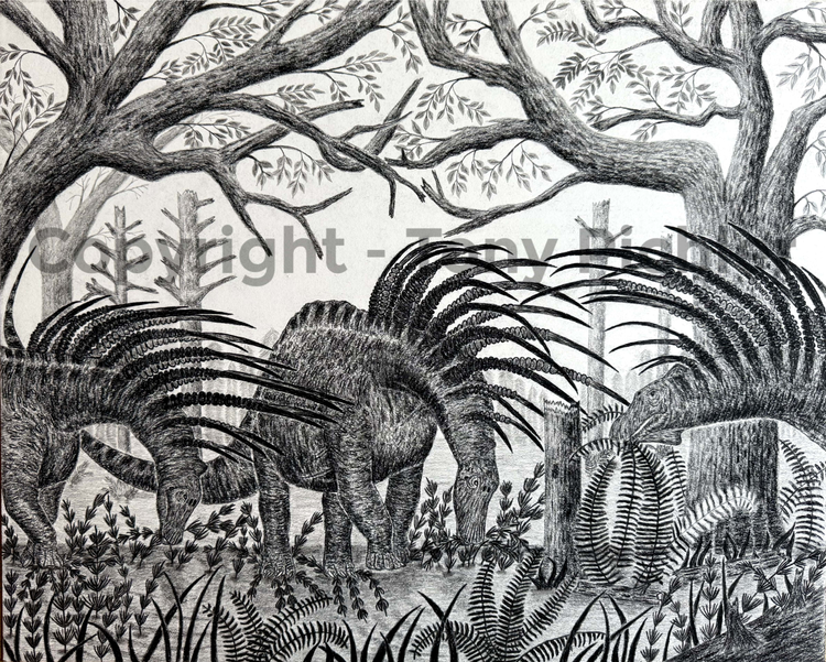 A Bajadasaurus Herd in the Early Cretaceous