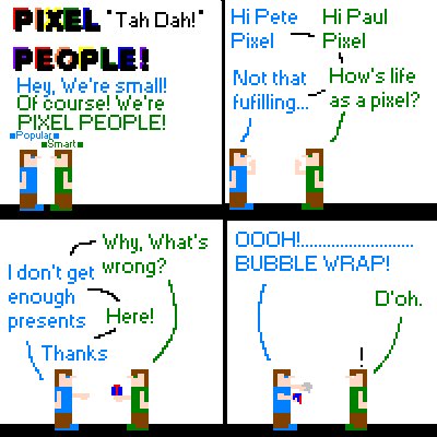 Pixel People -Bubble Wrap