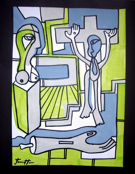 Acrylics on Paper: 