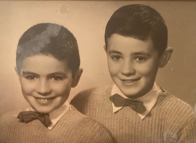 My brother and I, 1955