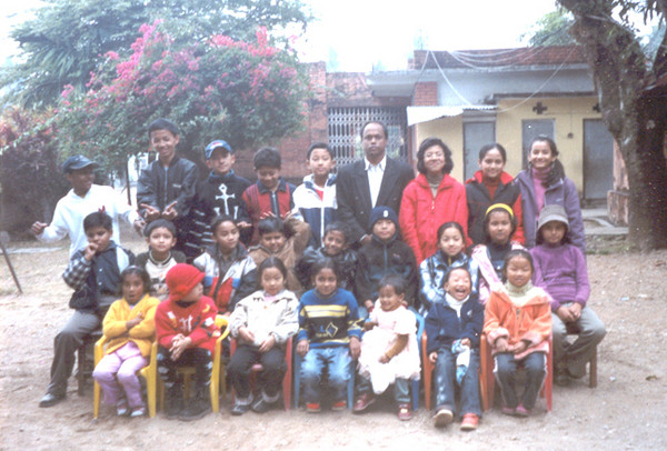 child artist with Swayam in picnic