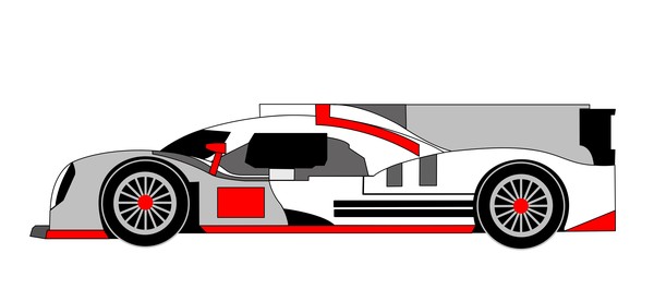 2014 porsche 919 hybrid gray red
