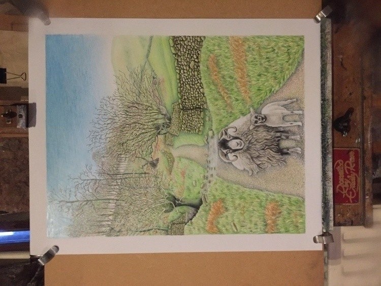 Ewe with lamb