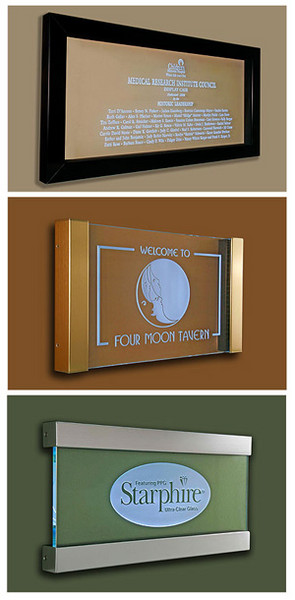 bespoke ETCHED GLASS SIGNAGE