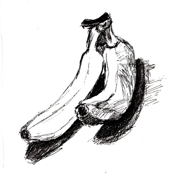 Bananas/Sketchbook Pen & Ink/2008