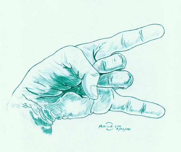 Rock on hand sign
