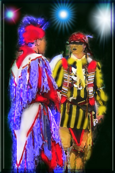 TWO BRAVES READY TO DO RAINDANCE