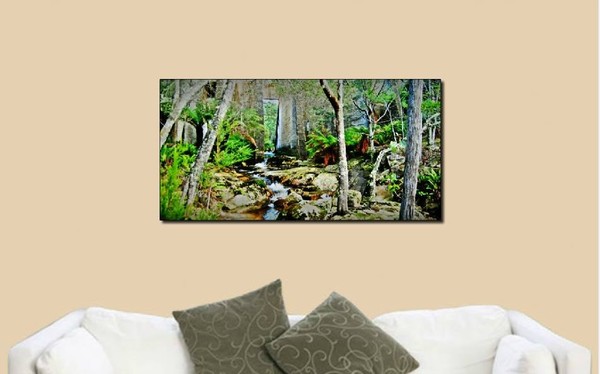 Mt Paris Dam - Photographic Print on Canvas